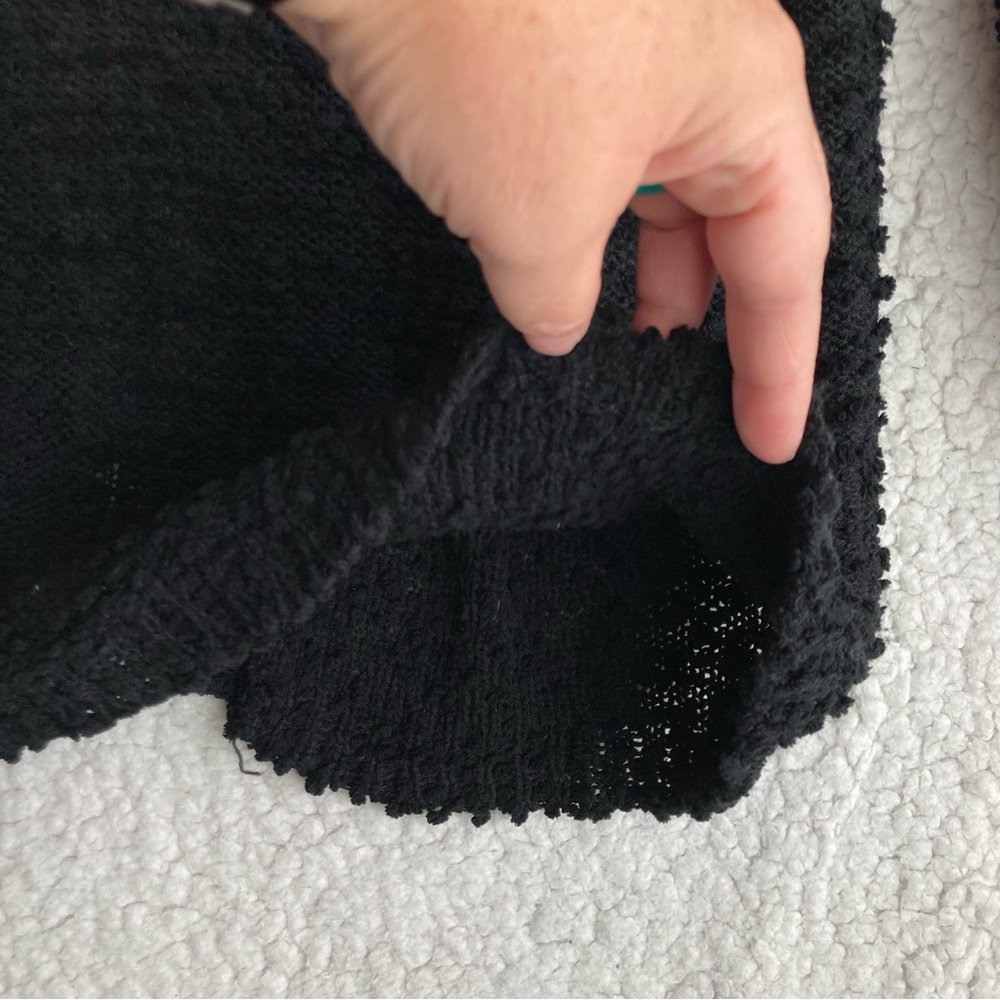 Wild Fable Women's black open front popcorn cardigan sweater, Sz S - Picture 15 of 15